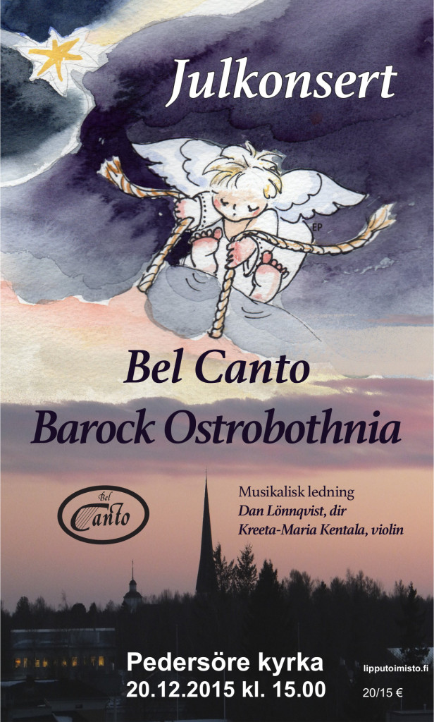 Bel Canto Julkonsert affisch 2015